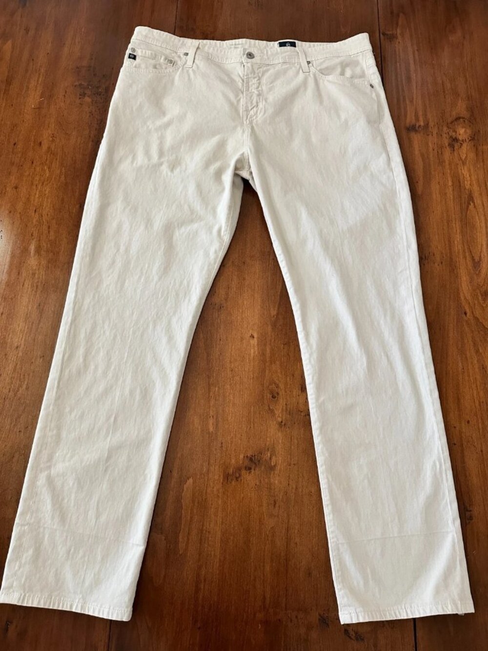 AG Adriano Goldschmied The Everett Modern Jeans Men's 40x32 Beige Khaki Stretch